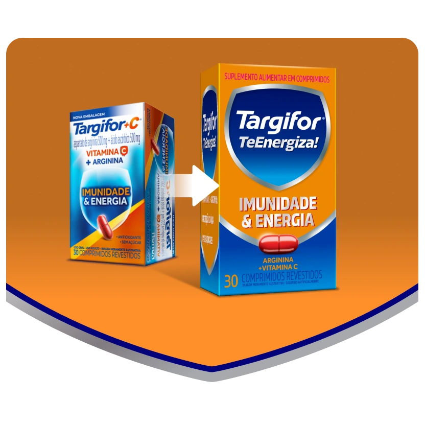 Embalagem do suplemento Targifor Te Energiza