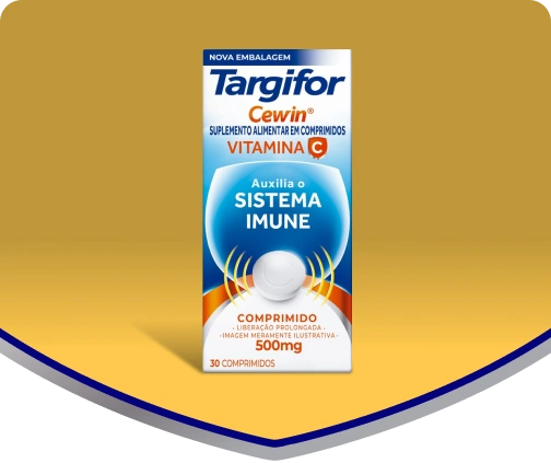 Embalagem do suplemento Targifor Cewin Comprimidos Revestidos de Liberação Prolongada