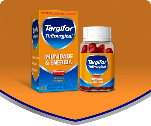 Embalagem do suplemento Targifor Te Energiza