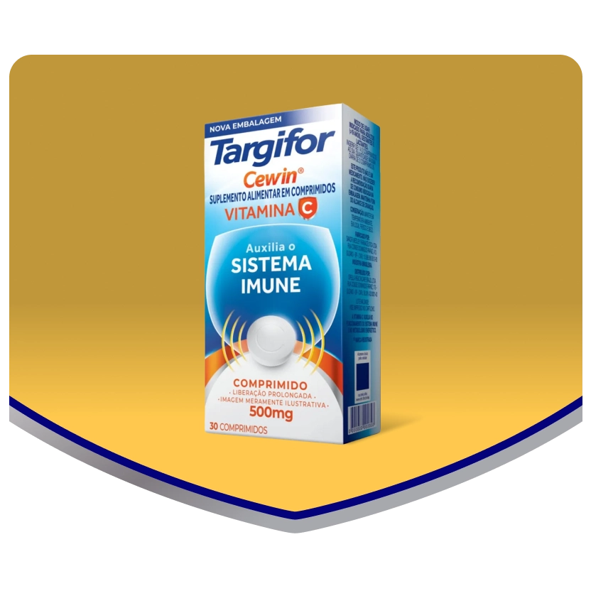 Embalagem do suplemento Targifor Cewin Comprimidos Revestidos de Liberação Prolongada
